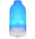 Essential Oil Diffuser Botella, Glass Aromatherapy Oils Humidifier and Mister Perfect Decor Gift for a Peaceful Home Wellness Workout Yoga & Meditation or Office Space (Prism Color)