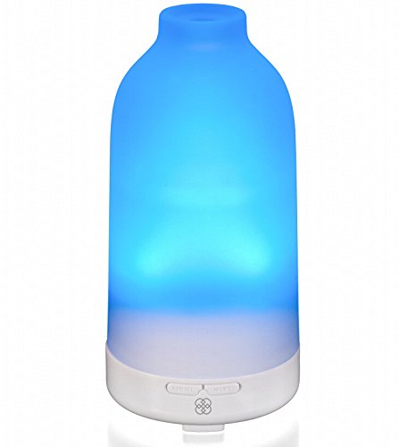 Deneve Essential Oil Diffuser Botella Glass Aromatherapy Oils Humidifier and Mister Perfect Decor Gift for a Peaceful Home Wellness Workout Yoga & Meditation or Office Space (Prism Color)