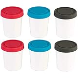StarPack Portion Control Mini Ice Cream Freezer Containers - Set of 6 with Silicone Lids, Perfect for Baby Food Storage, Meal Prep &amp; More