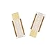 Type C Adapter, VANDESAIL Male USB-C 3.1 to Micro USB 3.0 Female Adapter Converter for New Macbook/Nokia N1 (2-Pack,Golden)