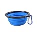 EDOTFISH Silicone Collapsible Dog Bowl Travel Portable Dog Bowl(12oz) Portable Foldable and Expandable Travel Bowl/Pet Food Bowl/Cat Water Bowl