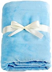 Midwest All Ages Small Throw Plush Blanket 50" X 60" (AQUA TURQUOISE)