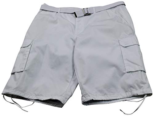 ChoiceApparel Mens Cargo Shorts with Belt (Many Pockets) (48, 404-White) - Thumbnail 4