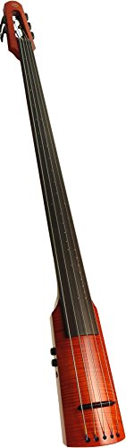 NS Design WAV Omni Bass, 5 String with padded bag and Tripod stand, Transparent Red