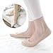 Huluwa Women's Socks Ultra Thin Ice Silk Low Cut No Show Liner Non Slip Summer Socks, 5 Pairs, 5 Colours