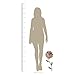 Stratton Home Décor S11554 Romantic Flower Stem Wall Décor, 8.66 W X 0.98 D X 21.46 H, Pink & Green