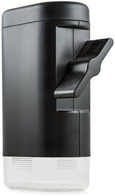 PepperMate Traditional Pepper Mill 723W White Pepper Mill - High Volume Turn Key Operated Pepper Grinder with Clear Base Bottom (Black)