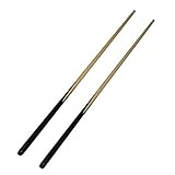 East Eagle 36 Inch Short Wooden Stick 1-Piece Hardwood Billiard/Pool House Cue-Set of 2