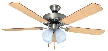 Bala 103646 Quick Connect Ceiling Fan With Light 52 Inch Nickel