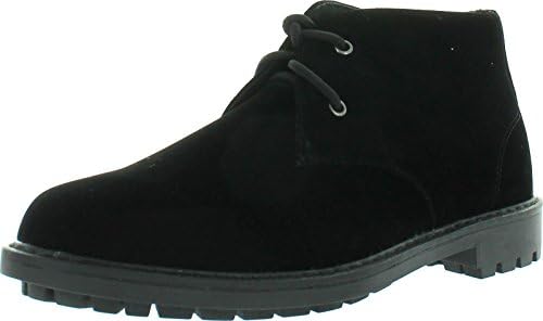 Flying Deer Mens Suntum-1 Casual Chukka Boots,Black,11