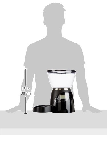 Aspen Pet Lebistro Programmable Cat & Dog Feeder 2 Sizes Black (24232), 18 Cups