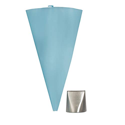 Large Icing Tip Flat with Piping Bag Large cake icer, For Smooth