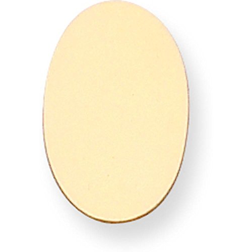 14K Gold Oval Stamping Disc 0.018