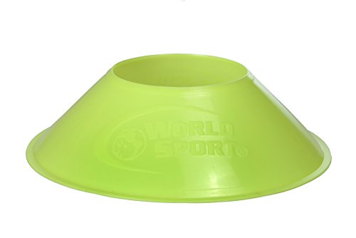 World Sport Mini Disc Cones Neon Yellow (25 Pack)...
