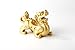 BOYULL Feng Shui Wealth Prosperity Golden Pi Xiu/Pi Yao Statue Car Dashboard Decoration, Attract Wealth and Good Luck,Feng Shui Decor