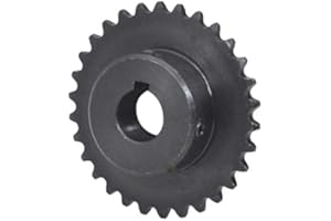 MF-TRANX #25 Chain Drive Sprocket Wheel 36 Teeth 04C36T - 16/5x2.3mm Bore with Keyway 1/4" Pitch For #25H Roller Chain with Set Screws (bore with keyway: 16/5x2.3mm)