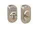 Schlage BE365 PLY 619 Plymouth Keypad Deadbolt, Electronic Keyless Entry Lock, Satin Nickel