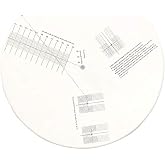 Turntable Cartridge Alignment Protractor Mat, Anti-sliding LP Vinyl Record Pickup Calibration Plate Distance Gauge Protractor Adjustment Tool Ruler for Turntable Accessor