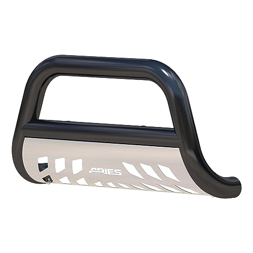 ARIES B35-5003 3-Inch Black Steel Bull Bar, No-Drill, Select Dodge, Ram Dakota