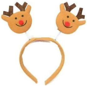 Christmas House Rednosed Reindeer Christmas Headband 9 In 1Pkg
