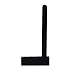 Marmolux Acc Burghead Series 20833-BL Bath Toilet Paper Holder Stainless Steel, Black