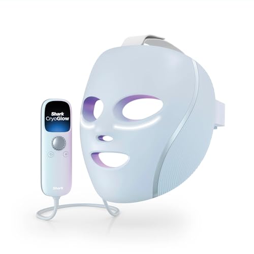 Shark CryoGlow, Maschera LED Viso, Blu Ghiaccio, FW312EU
