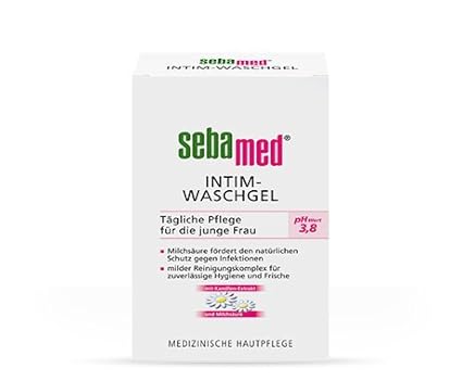 sebamed Intimwaschgel ph-Wert 3,8 Spar-Set 2x200ml. Milder Reinigungskomplex für die tägliche Pflege für junge Frauen bis zu 