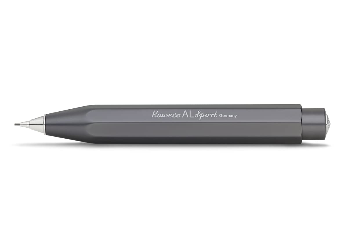 Kaweco AL Sport Mechanical Pencil 0.7 mm HB I 12 g Lead Pencil Made of High-Quality Aluminium I Silk Gloss Mechanical Lead Pencil 10.5 cm I Refillable Anthracite