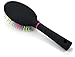 OneDor Rainbow S-Curve Ball tipped Bristles Air Volume Hair Brush with Flexible Cushion Base for Hair | Detangling Comb (Black)