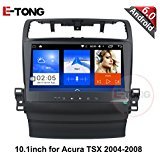 Click Here to See More Images 10.1inch Android 6.0 Car Radio DVD Stereo For For Acura TSX 2004-2008 GPS Navigation Support Steering Wheel control full touch 1024X600