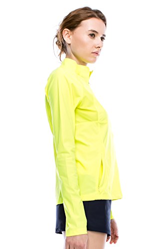 Kurve Sport Women's Lightweight Active Performance Track Jacket (Large, Volt)