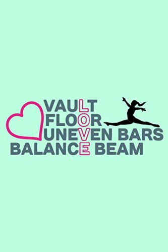 Vault Floor Unevet bar balance beam: Notebook Gymnastic Planner College Ruled Lined Blank Dot Hexagon 6x9 inch 110 pages Diary for Boy Girl Women Student Kid Child Classmate Birthday Gift Party Summer