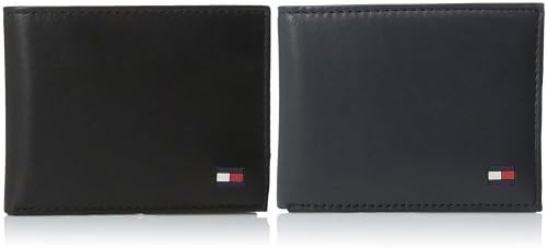 Tommy Hilfiger Men's Leather Dore Passcase Billfold Wallet with Removable Card Holder
