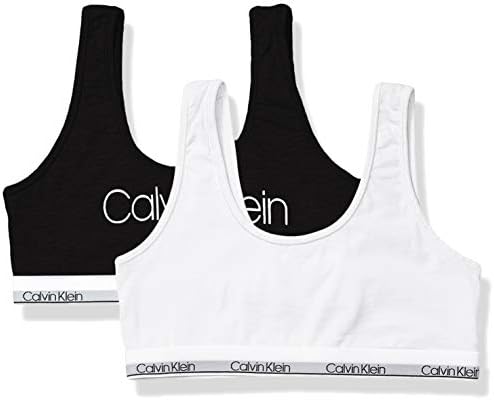 Calvin Klein Little Girl's Kids Modern Cotton Bralette, Multipack
