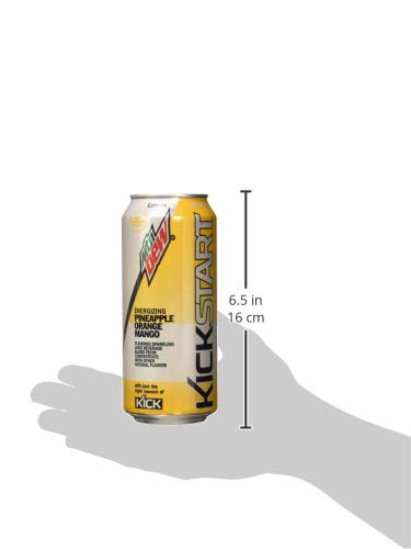 MOUNTAIN DEW KICKSTART , PINEAPPLE ORANGE MANGO, 16 FL OZ