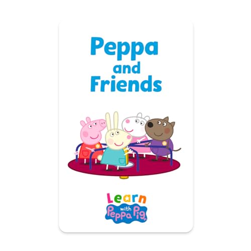 YOTO Learn with Peppa Pig: Peppa & Friends – Kids Audio Card for Use with Player & Mini All-in-1 Audio Device, Educational Screen-Free Listening with Fun Playtime Bedtime Travel Stories, Ages 3+