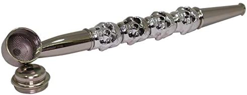 ASNTA Hell Knight Long Rod Personality Metal Pipe, Portable Removable Metal Tube