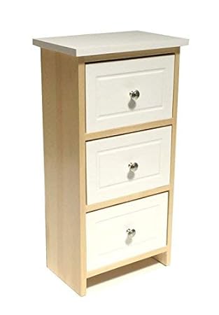 Topfurnishing Assembled Shabby Chic White Pine Slim Narrow Chest