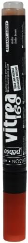 Pebeo Vitrea 160-Glass Paint Glossy Marker, Amber, Yellow