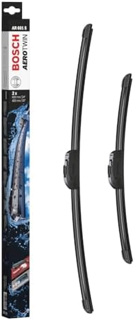 Aerotwin eAR 601 S Limpiaparabrisas Frontal - Set de 2 Escobillas de Recambio para más Seguridad al Conducir, con Adaptador Multi-Clip Premontado, 60 cm / 40 cm, Embalaje Fino y Compacto