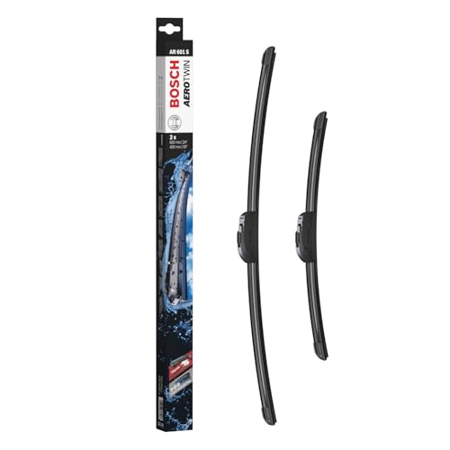 Aerotwin eAR 601 S Limpiaparabrisas Frontal - Set de 2 Escobillas de Recambio para más Seguridad al Conducir, con Adaptador Multi-Clip Premontado, 60 cm / 40 cm, Embalaje Fino y Compacto