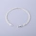 925 Silver Men's Women's Italian 5mm Cuban Curb Link Chain Bangle Bracelet