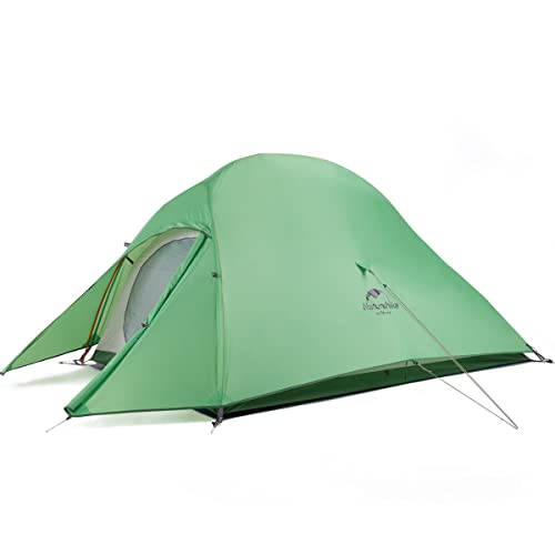 Naturehike Cloud Up Base Zelt 2 Person Leichtes Campingzelt, Einfacher Aufbau Winddicht & Wasserdichtes Kuppelzelt für Outdoor Reisen Trekking(Base/Gr