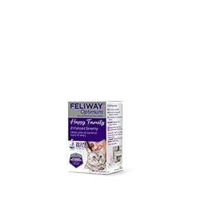 Feliway-Optimum-Refill-48ml FELIWAY Optimum refill, the best solution to ease cat anxiety, cat conflict and stress in the home,48 ml (Pack of 1)