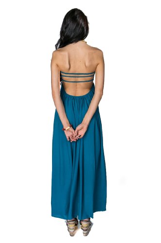 Indah Flamingo Smocked Bandeau Maxi 