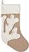 C&F Home Merry Coastmas Coral Stocking Stocking Brown