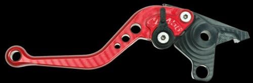 07-08 Suzuki GSX-R1000 Pazzo Racing Levers Shorty Length, Red Levers / Black Adjusters