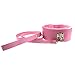 Muatoo PU Leather Soft Neck Choker Collar With Chain Detachable Leash For Men Women