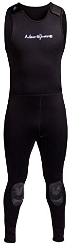 NeoSport Wetsuits Men's Premium Neoprene 5mm John, Black, Large - Diving, Snorkeling & Wakeboarding