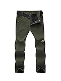 WHENOW Men's Winter Pants Outdoor Lightweight Hiking Mountain Pants